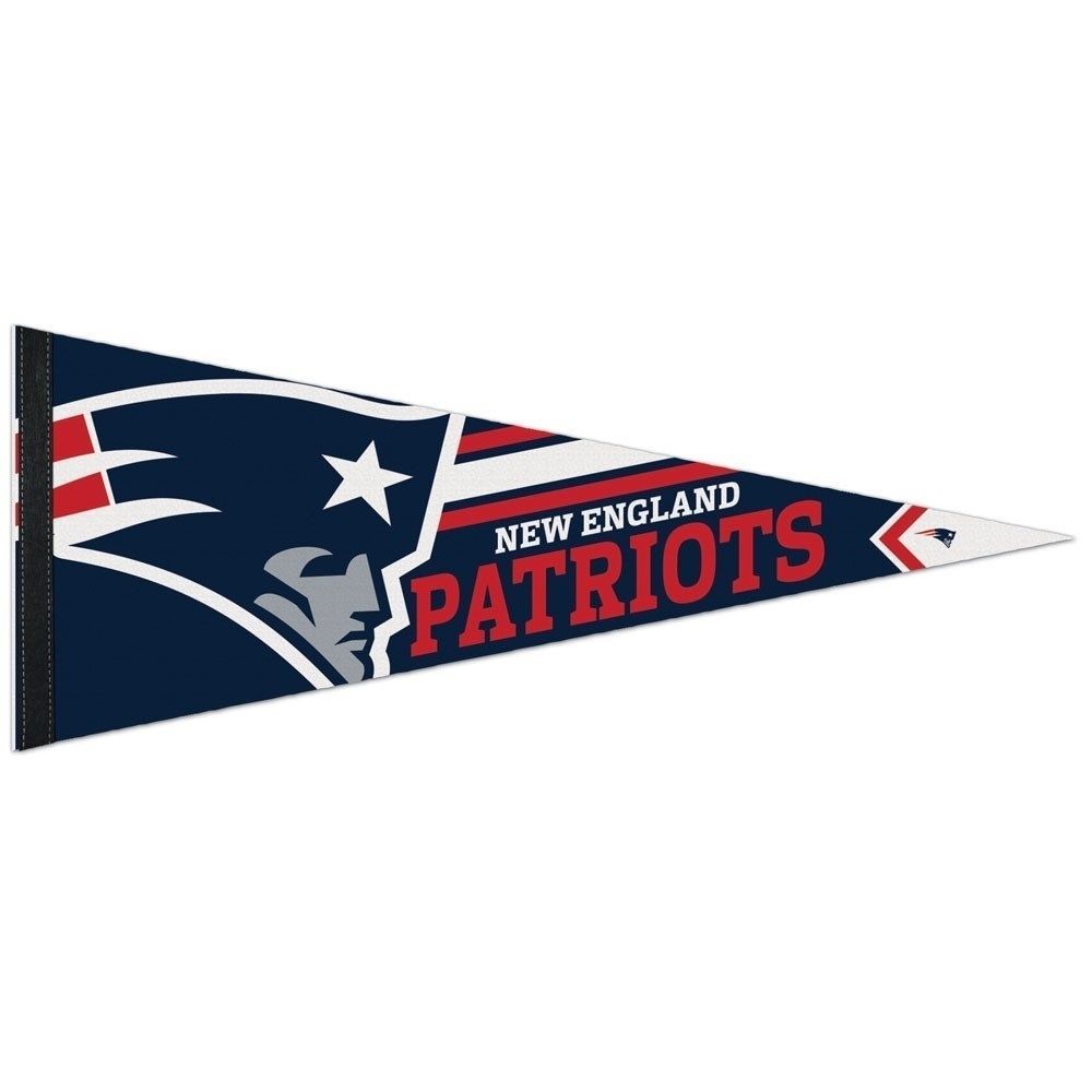 New England Patriots Big Logo Premium Football NFL Pennant
