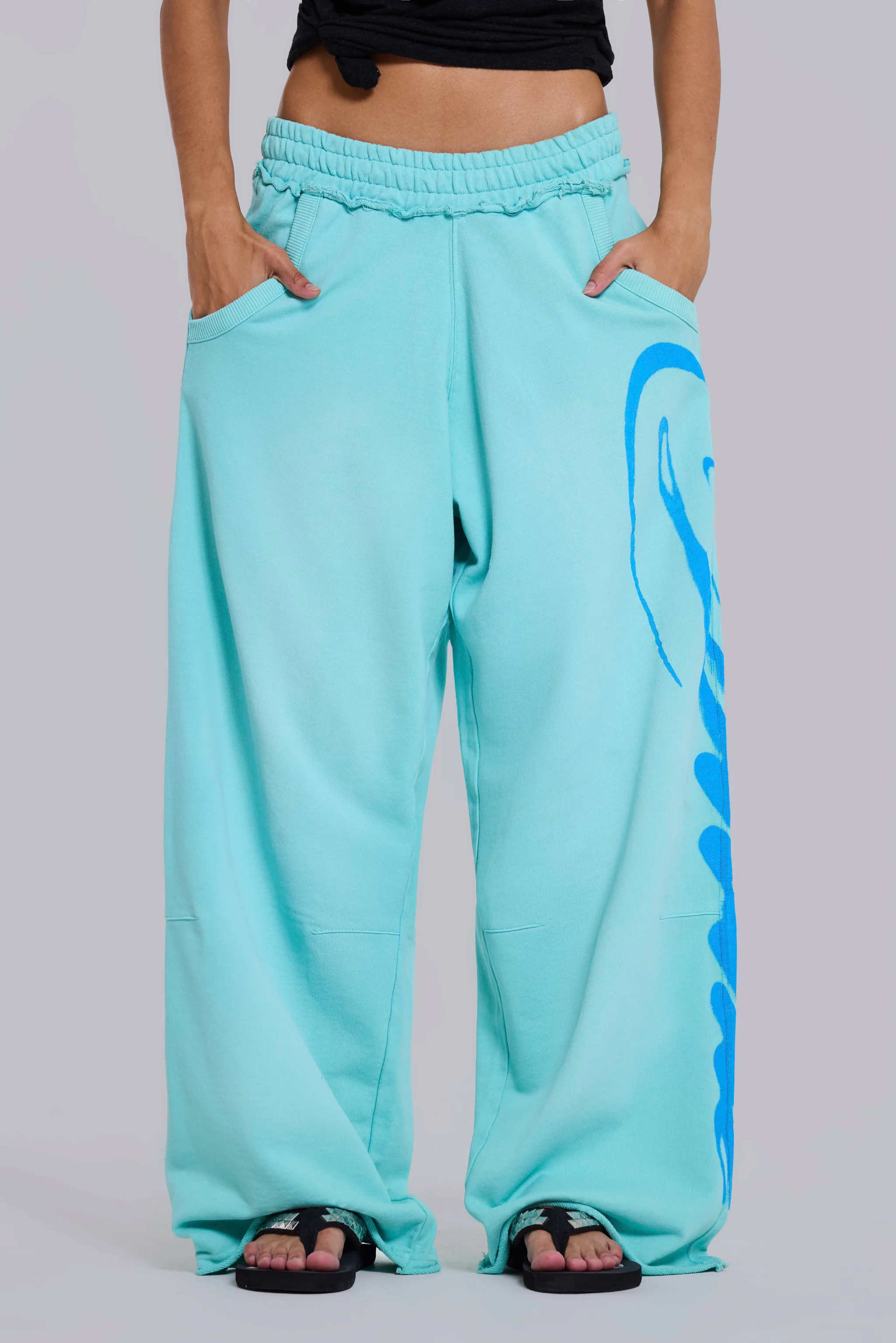 Divine Airbrush Aqua Monster Joggers