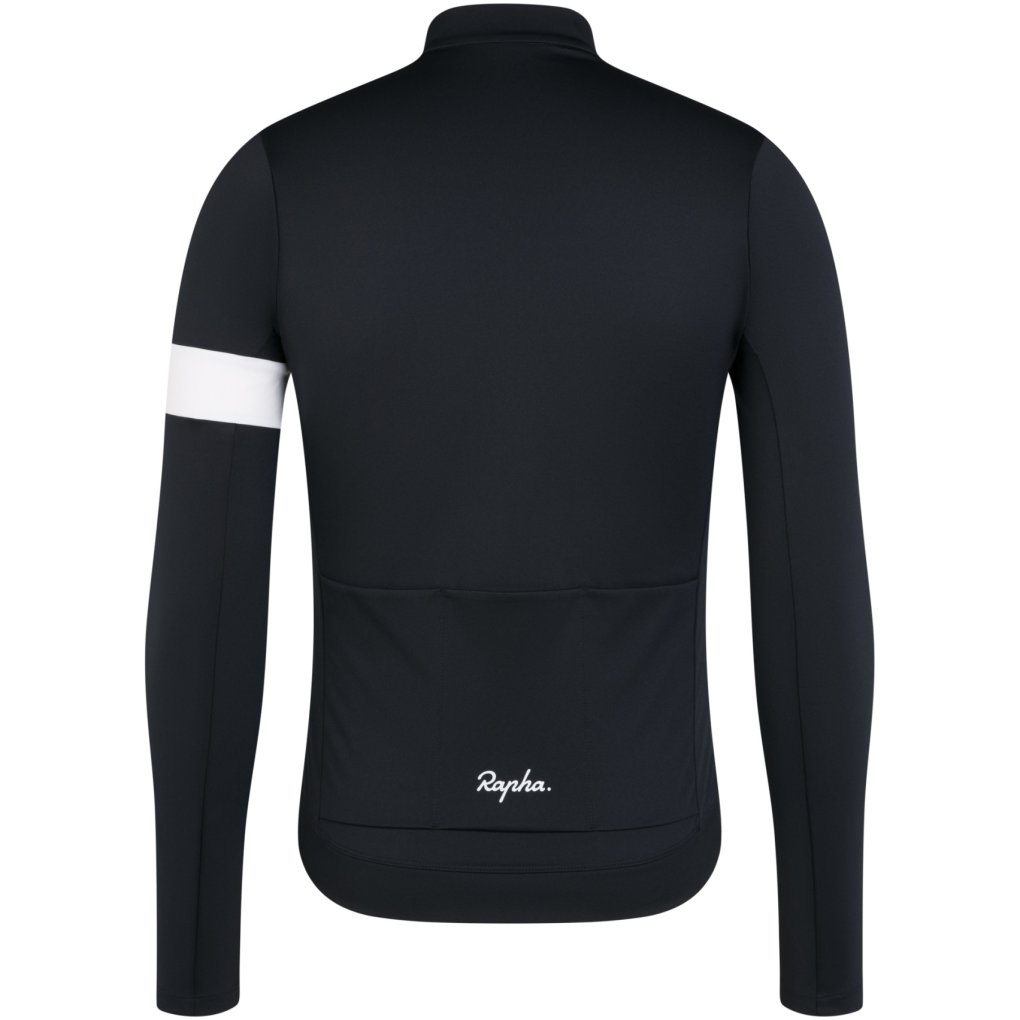 Rapha Core Thermal Long Sleeve Jersey Men - black/white