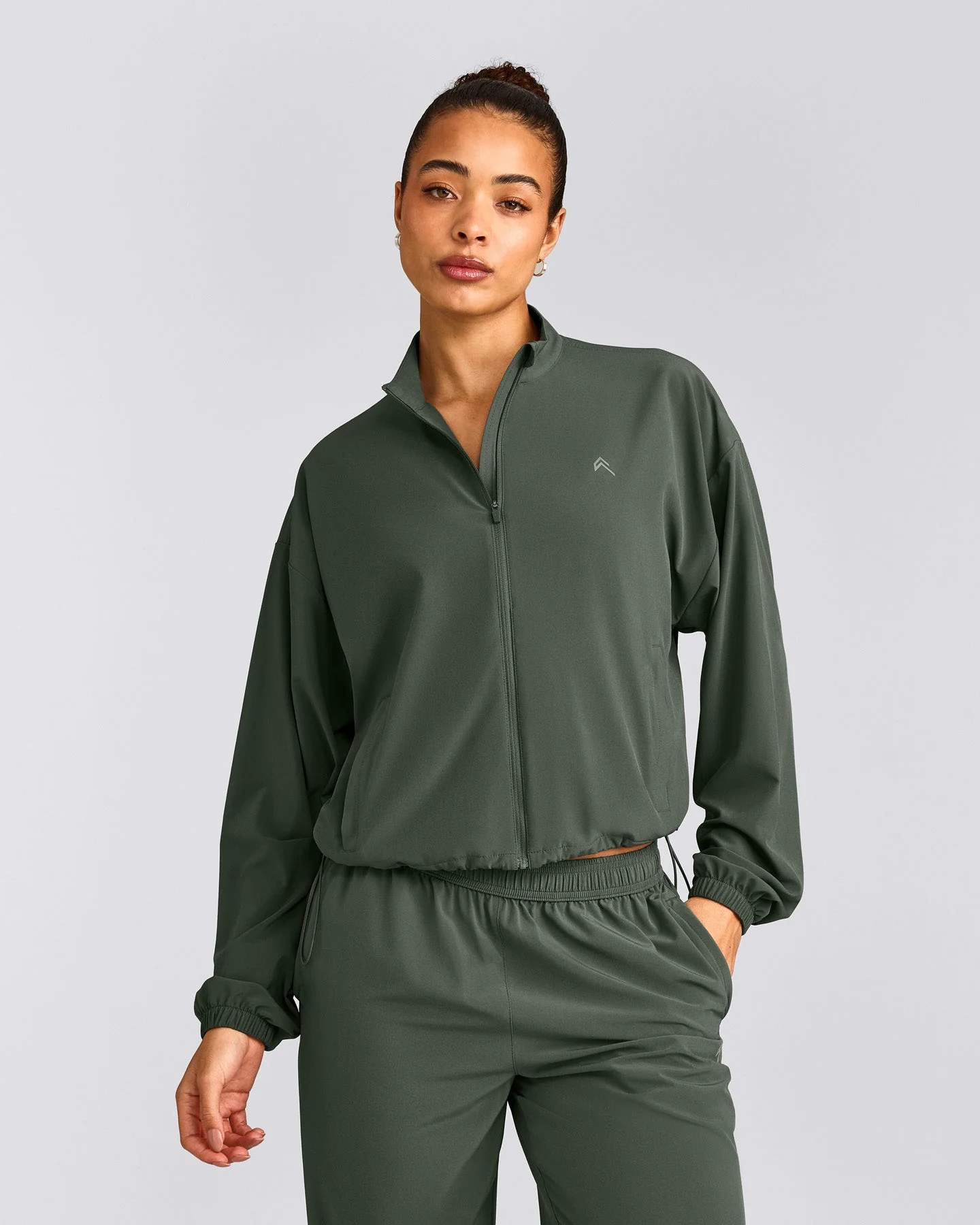 AirMove™ Jacket with Reflective Logo | Dark Khaki