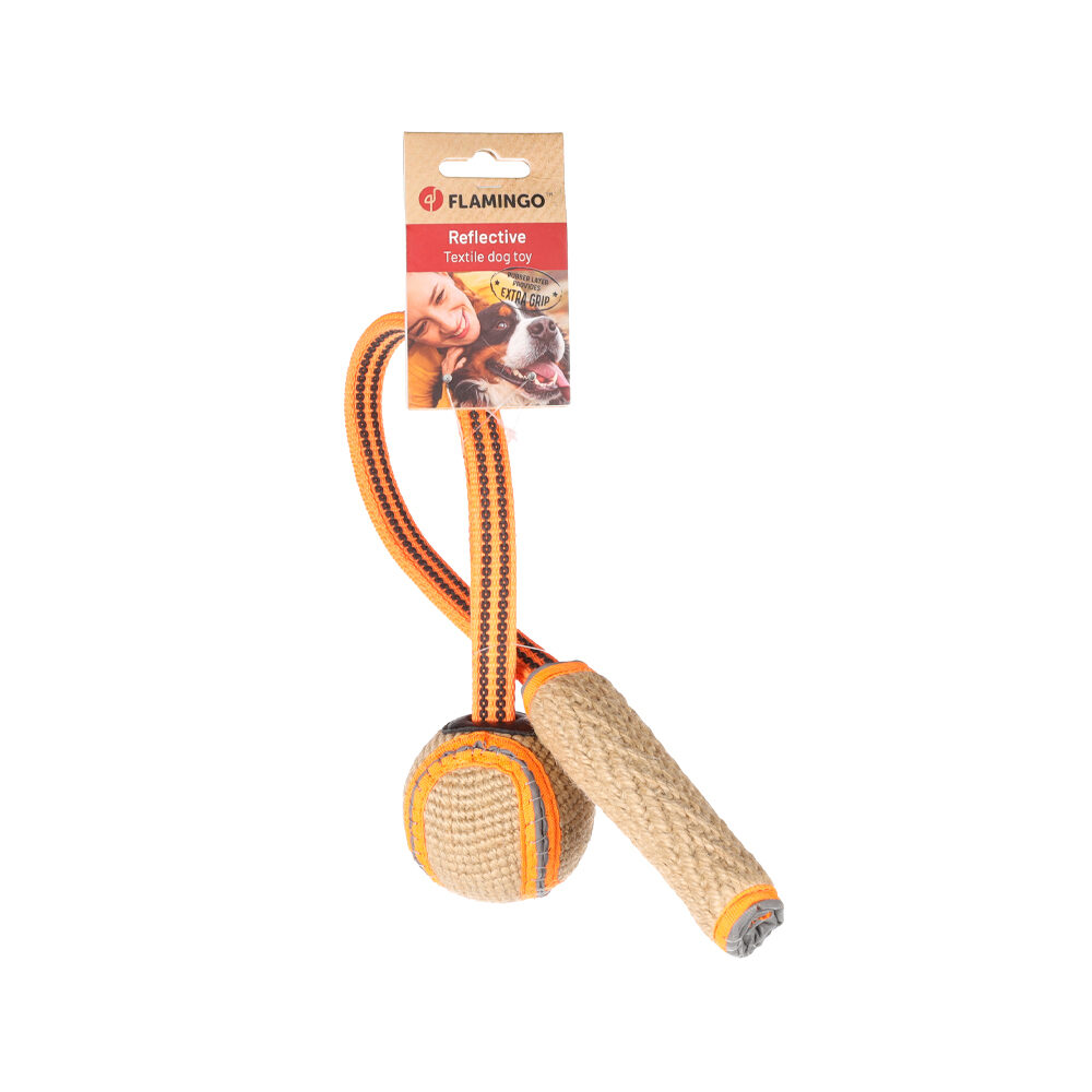 Flamingo Tug Rope with Ball