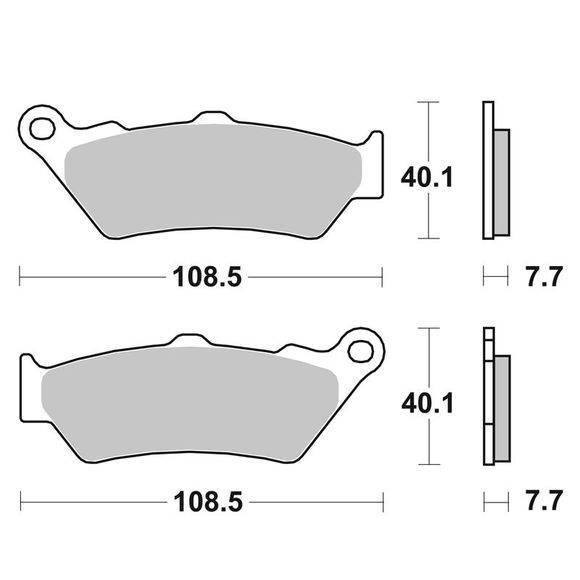 SBS 674HF Organic Front/Rear Brake Pads (Depending on Model)Ref: 674HF / 674000