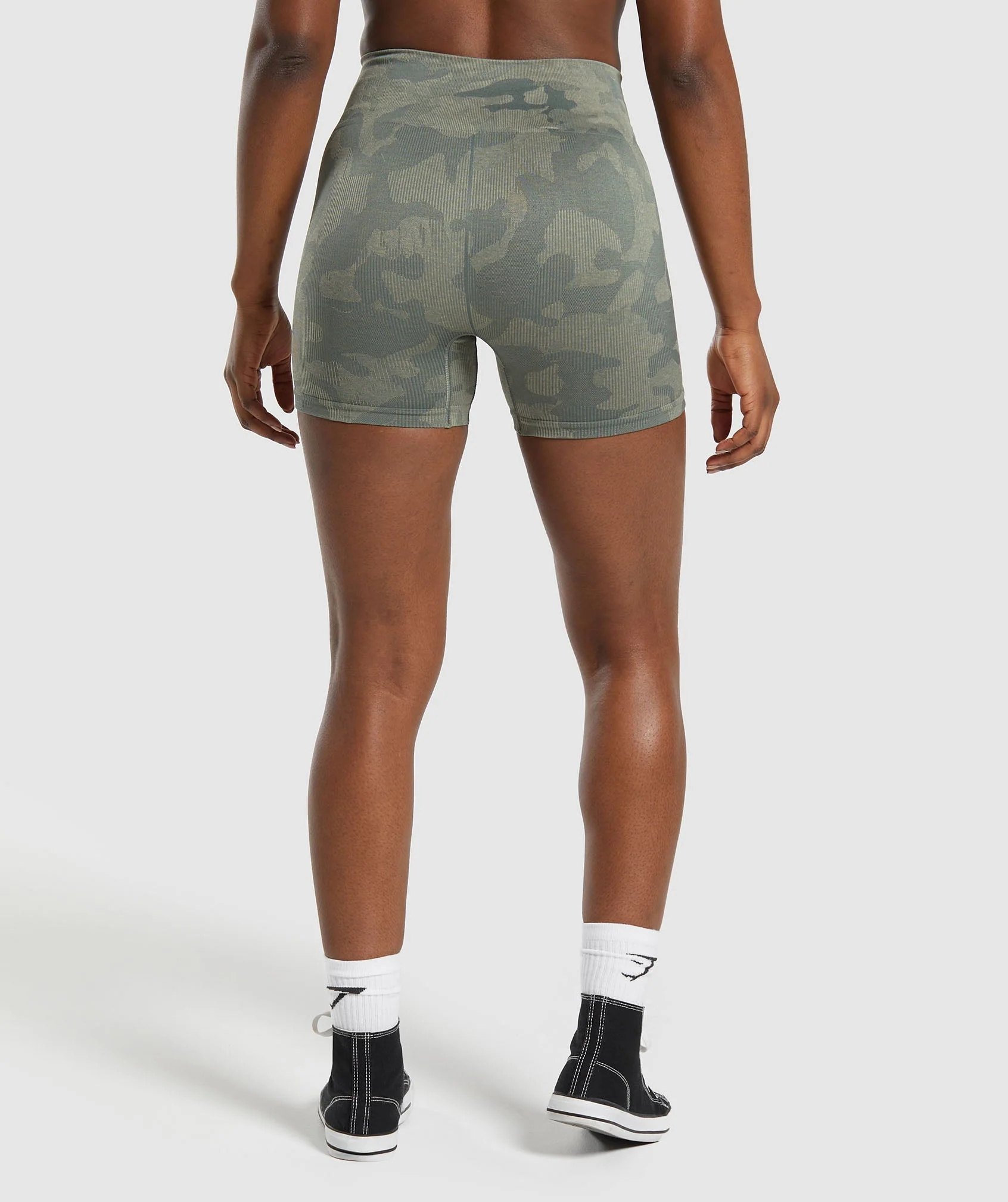 Adapt Camo Seamless Shorts Unit Green/Chalk Green