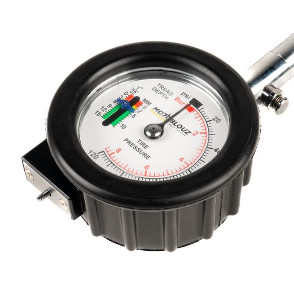 Motoblouz Tire Pressure Gauge Universal Universal Pressure Gauge - BlackRef: Mb0456 / Mb0456C757