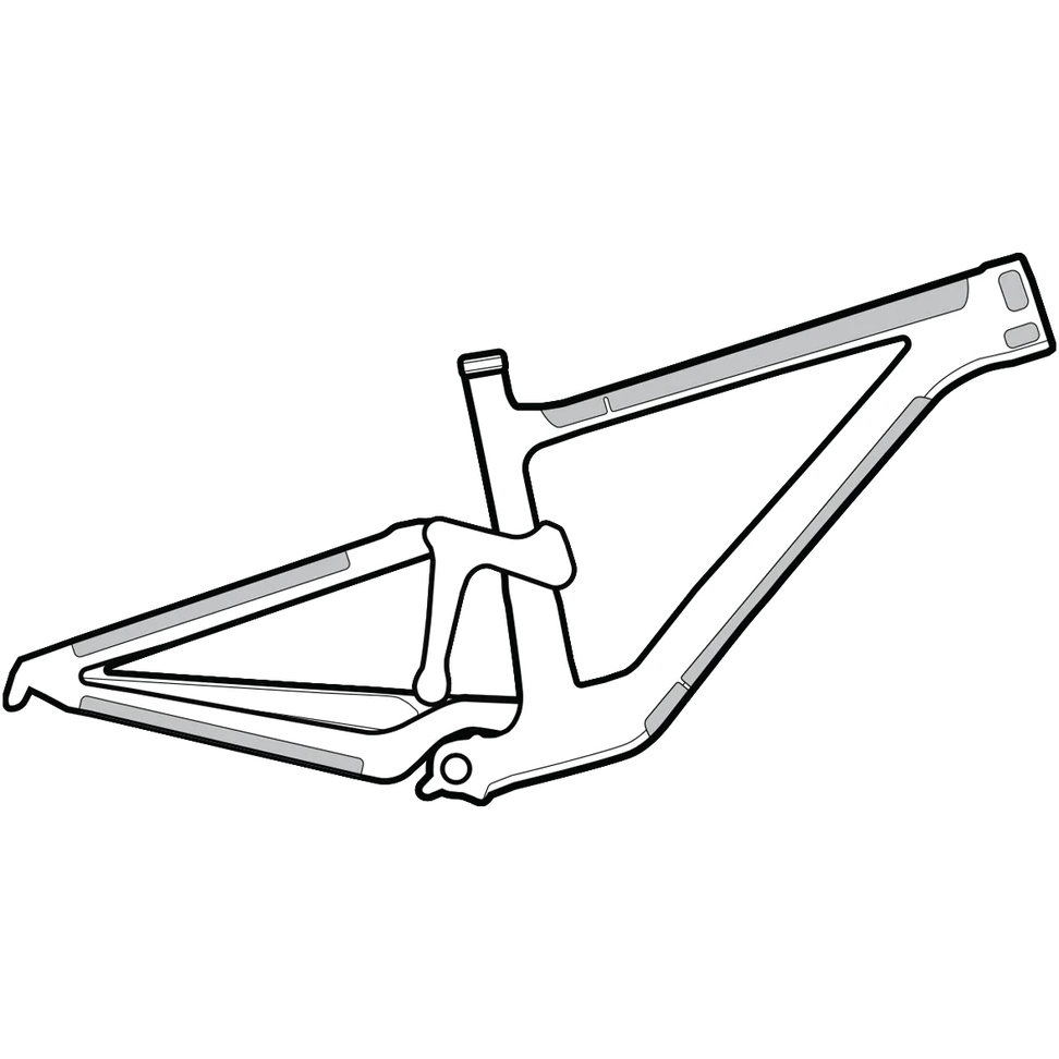 Lizard Skins Frame Wrap Protective Film Frame Kit - clear