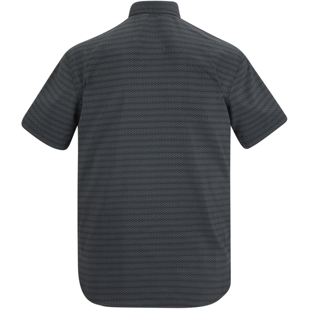 Regatta Mindano Short Sleeve Shirt Men - Dark Storm/Triangle Print Z5N