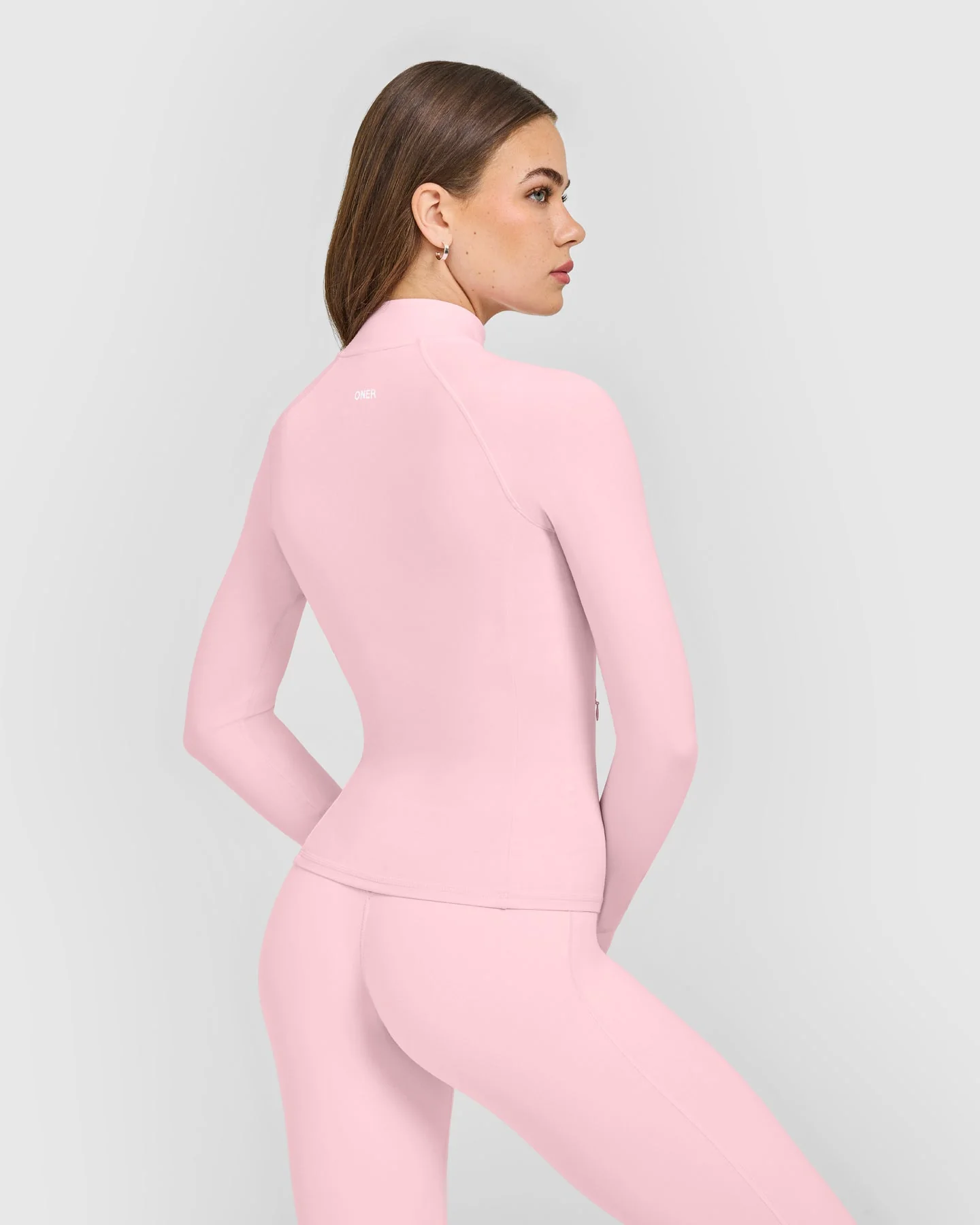 SoftMotion™ Jacket with White Logo | Cherry Blossom Pink