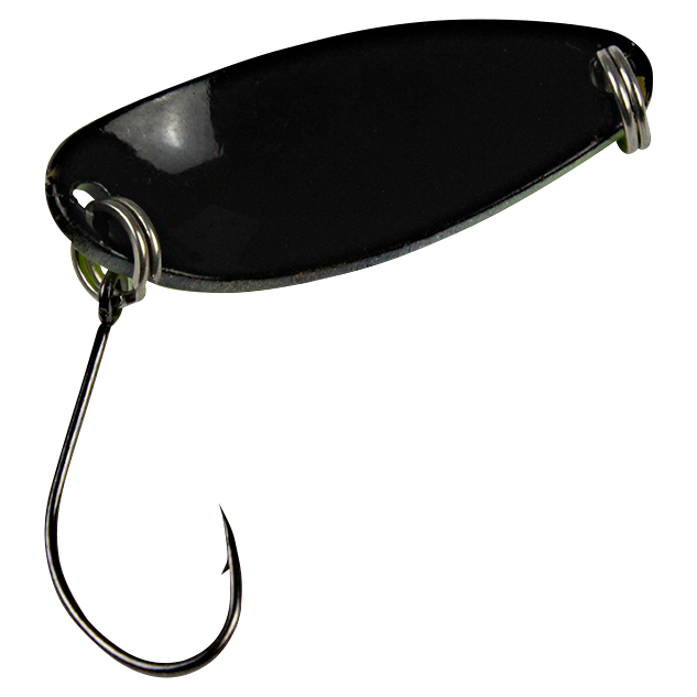 FTM Trout Spoon Break (2,2 g, Black\/Yellow UV)