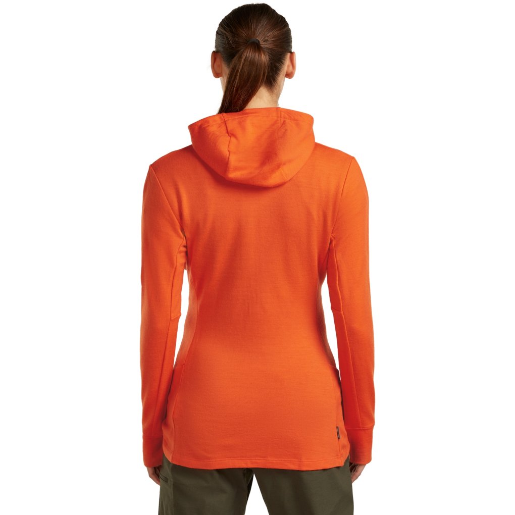 Icebreaker Merino 260 Quantum Long Sleeve Zip Hoodie Women - Fervid