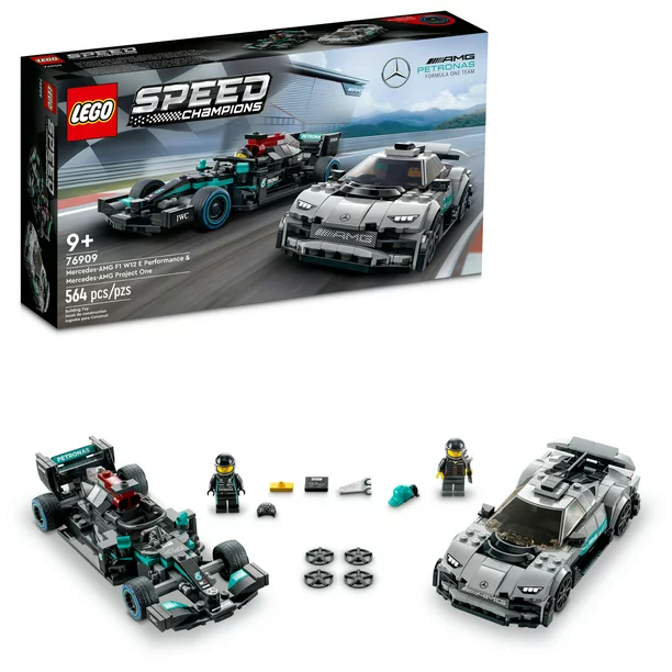 76909 Mercedes AMG F1 W12 E Performance & Mercedes AMG Project One LEGO