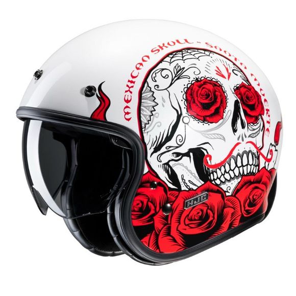 HJC V31 jet helmet - DESTO - White / RedRef: HJ1048