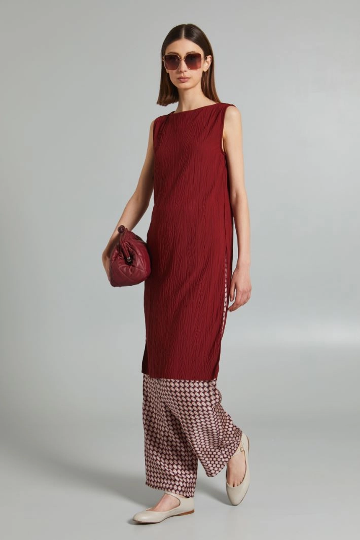 Long jersey tunic - BORDEAUX