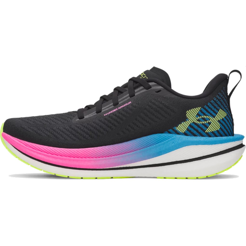 Under Armour UA Velociti SPD Running Shoes Women - Black/Capri/High Vis Yellow