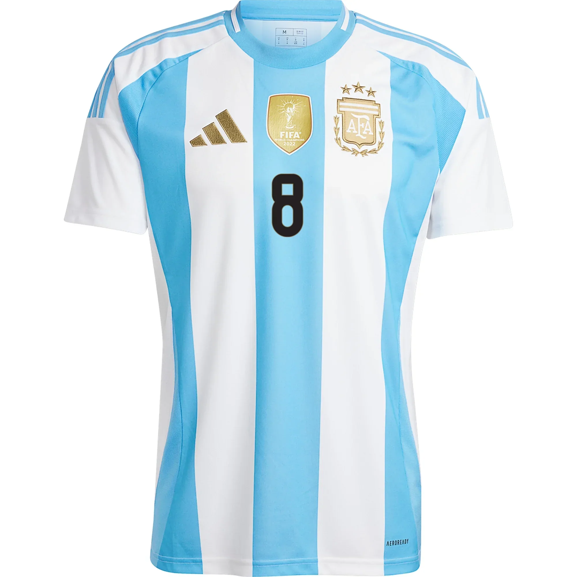 Argentina Enzo Fernandez Home Jersey 24/25 (White/Blue Burst)