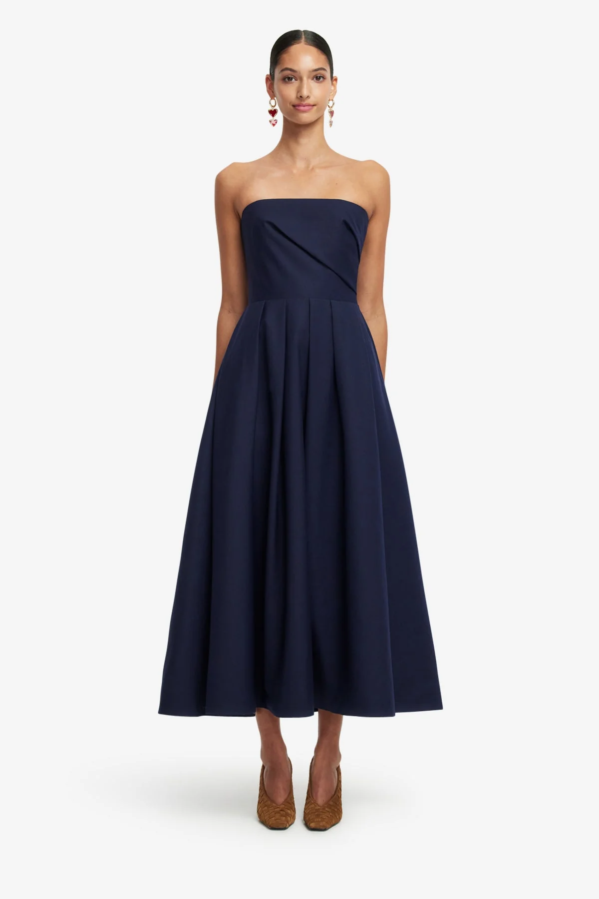 Lynn Bustier Midi Dress - Indigo