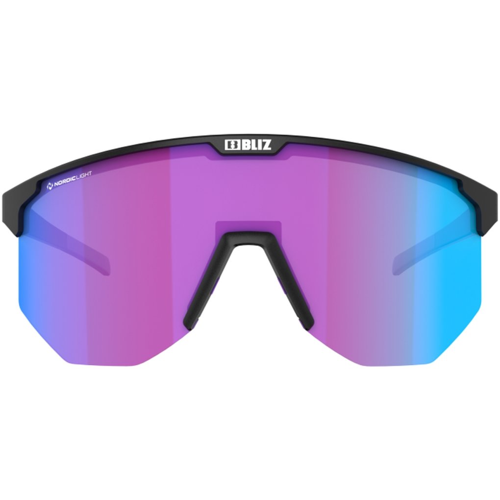 Bliz Hero Small Glasses - Matt Black - Nordic Light Begonia/Violet Blue Multi