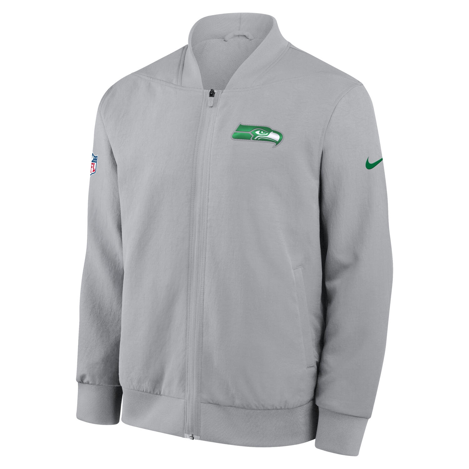 Seattle Seahawks 49ers 2025 Rivalries Sideline Bomber Jacke Grey