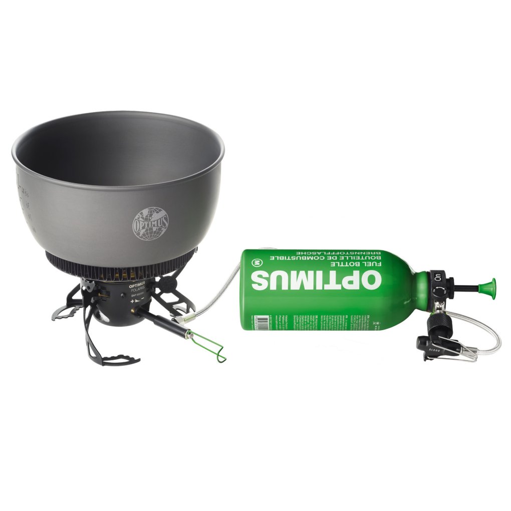 Optimus Polaris Optifuel Stove with 0,4 L Fuel Bottle - green