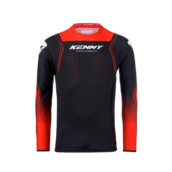 Kenny TITANIUM 2025 cross Jersey - Black / RedRef: KE2331