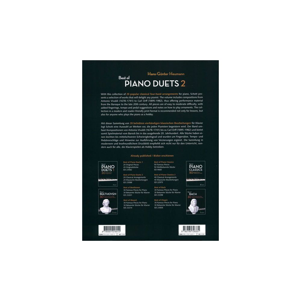 Schott Best Of Piano Duets 2 – Thomann Ireland