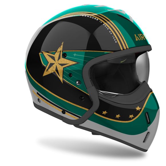 Casque modulable Airoh J110 - COMMAND - VertRef : AR1406