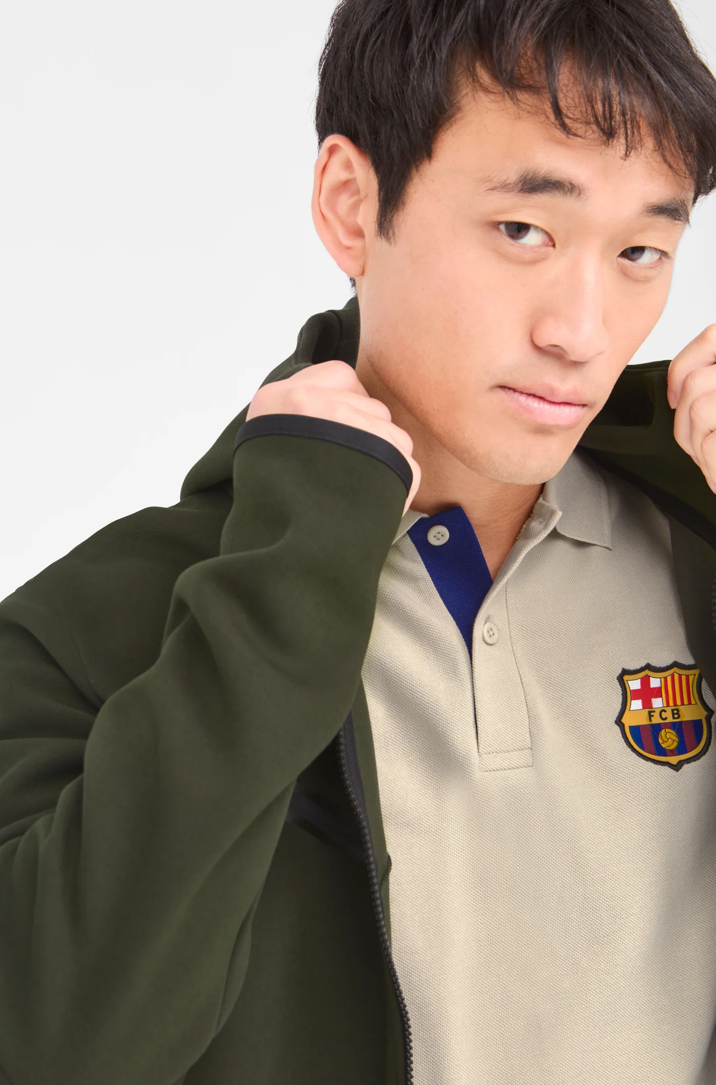 Polo crest beige Barça Nike