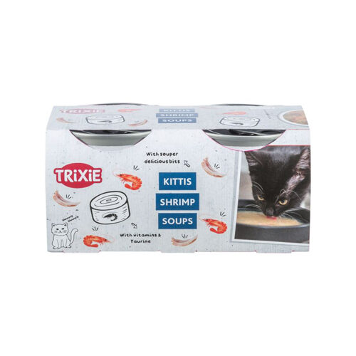 Trixie Kittis Soup - Chicken and Salmon - 4 x 80 g