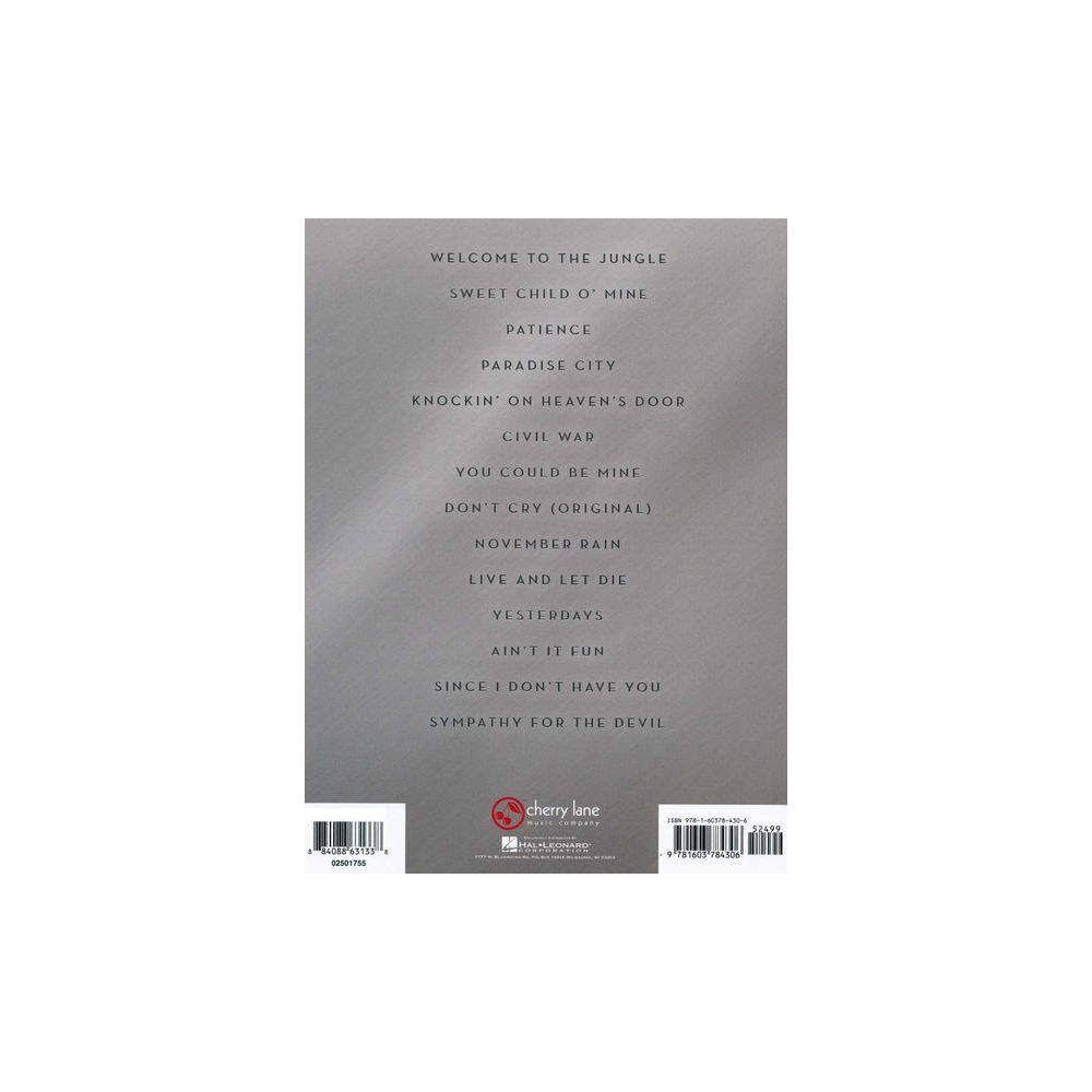 Cherry Lane Music Company Guns n' Roses Greatest Hits – Thomann Ireland