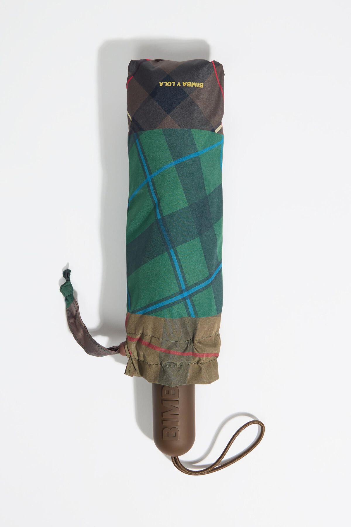 Checked patchwork umbrella