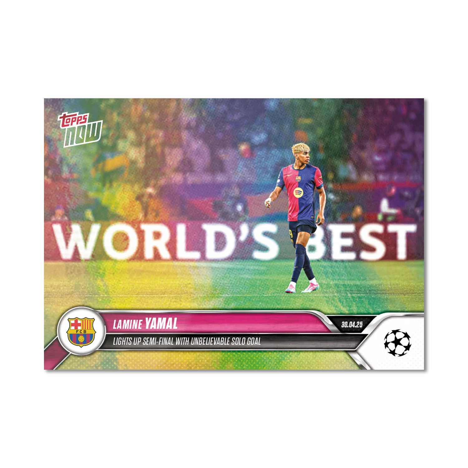 Lamine Yamal - 2024-25 UCL Topps NOW® - Card 148