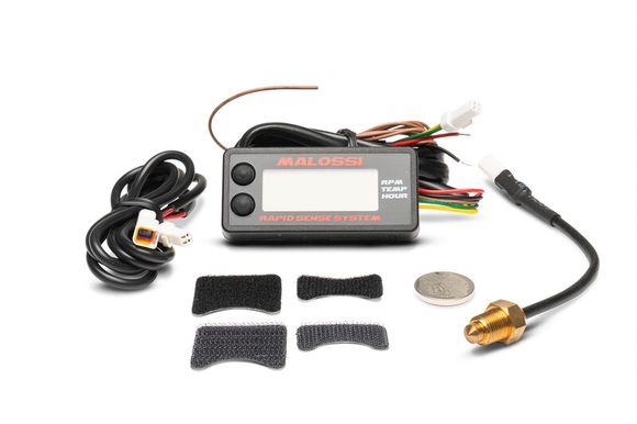 Malossi Temperature Indicator Digital Hour Meter Rapid Sens System - RPM + SensorRef: Mal00030A / 1124696