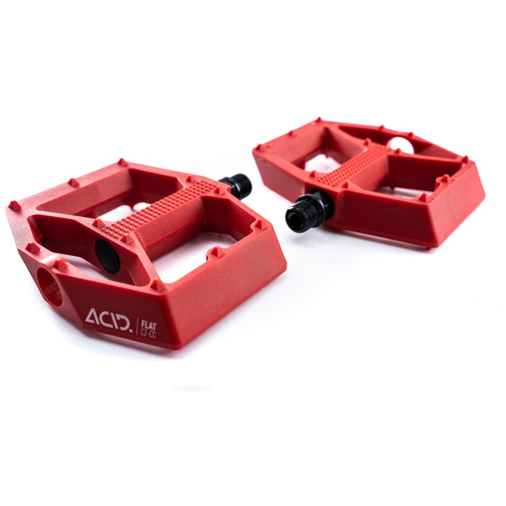 CUBE ACID Pedals FLAT C2-CC - red