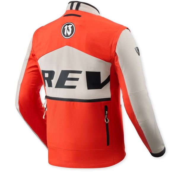 Motorcycle jacket Rev it morocco - beige / redRef: RI1735