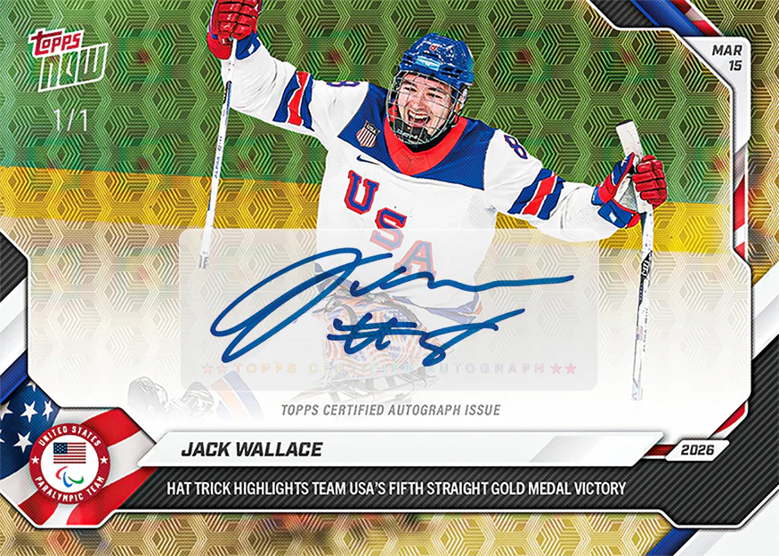 Jack Wallace - 2026 Paralympics Topps NOW® - Card 22 - PR: 573