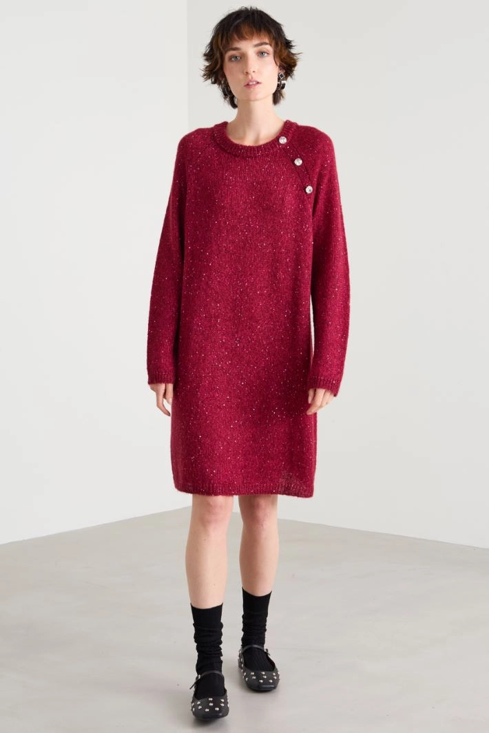 Knit dress - RED