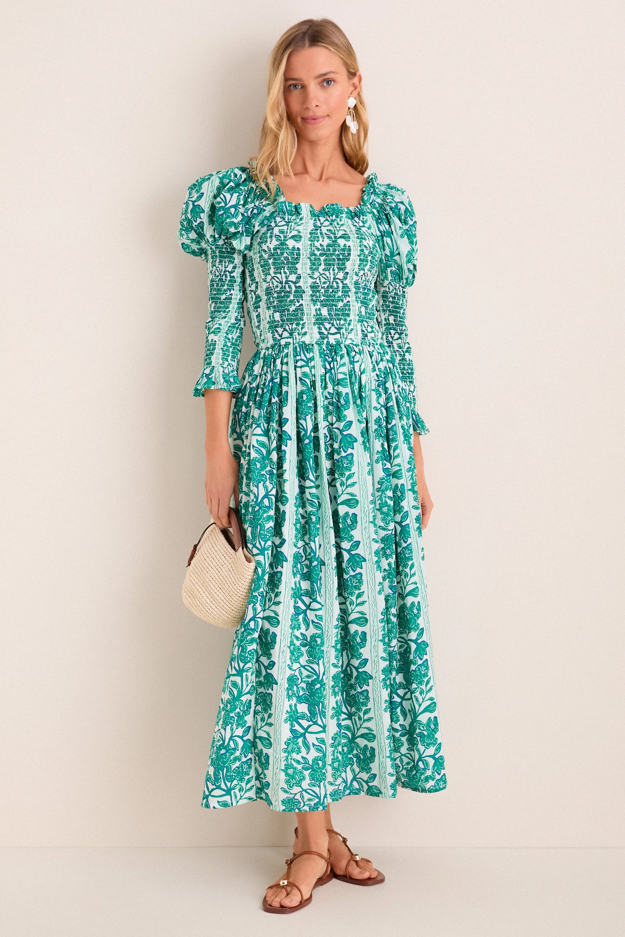 Green Serendipia Jocelyn Maxi Dress