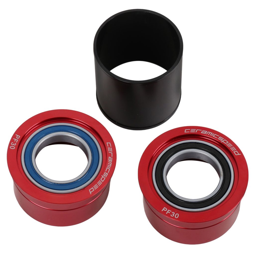 CeramicSpeed Coated EVO386 Ceramic Bottom Bracket PF46-86-24 - red