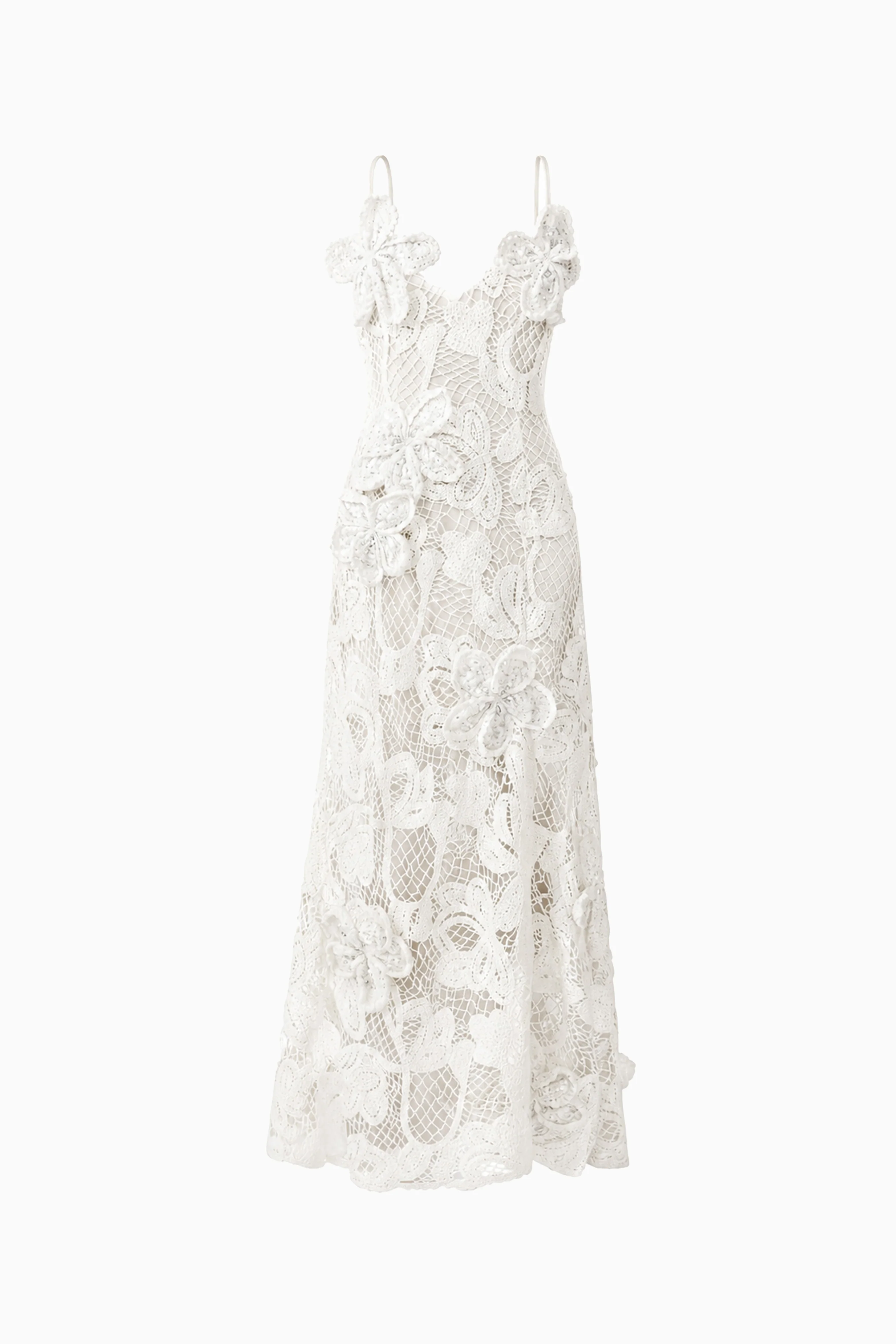 Kyra Crochet Gown in White