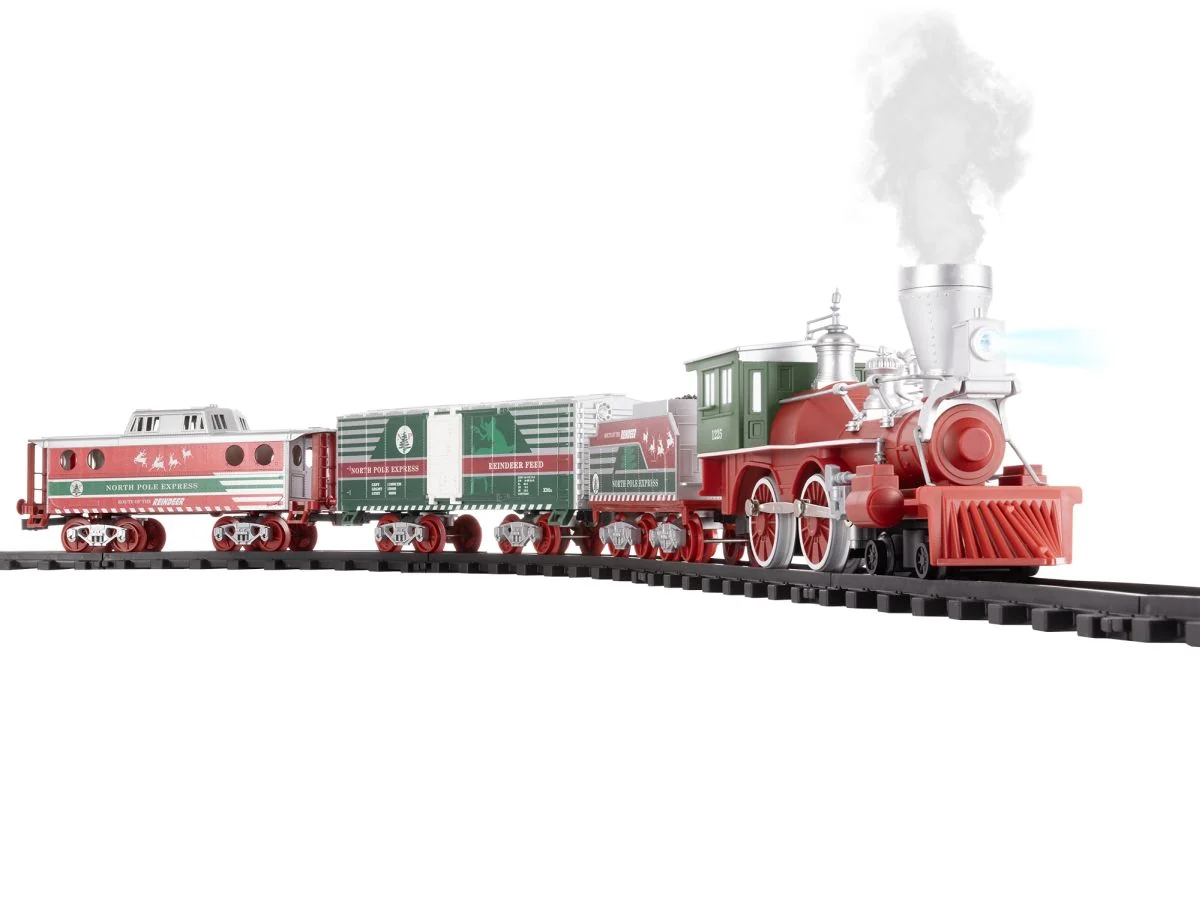 North Pole Express Battery Operated O-Gauge Train Set, Lionel #712127