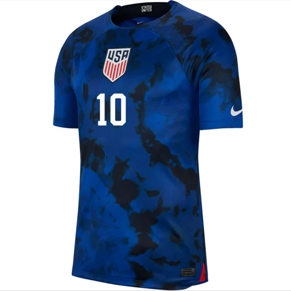 United States Christian Pulisic Authentic Match Away Jersey 22/23 (Bright Blue/White)