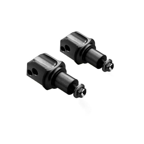 Rizoma Passenger Footpeg Adapter for Pro, B-pro, and Street Footpegs - BlackRef: RZ0060