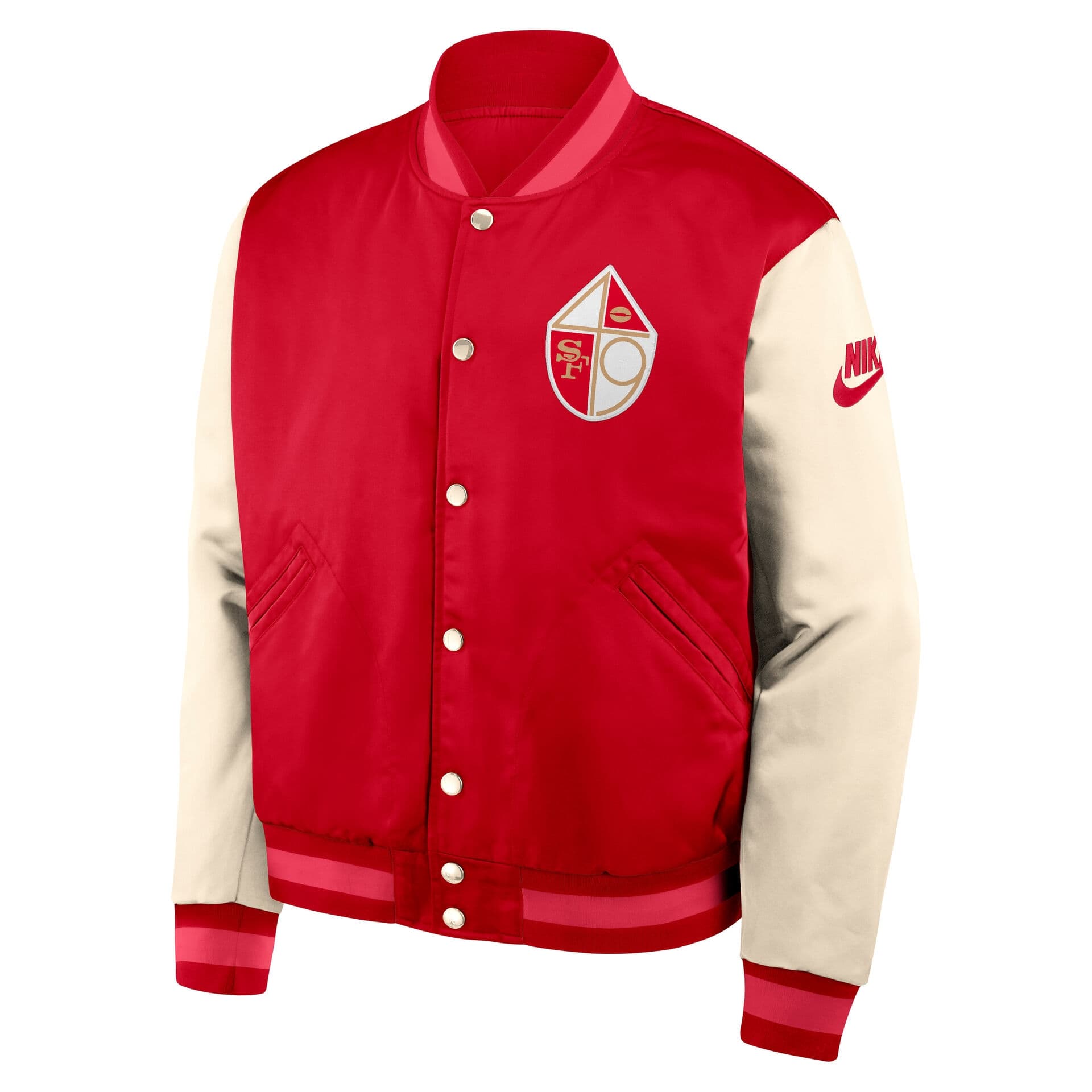 San Francisco 49ers Rewind Legacy Bomber Jacket Red/Cream