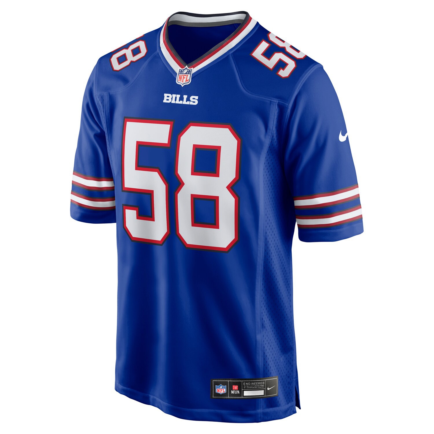 Matt Milano #58 Buffalo Bills Nike Game NFL Jersey Blue