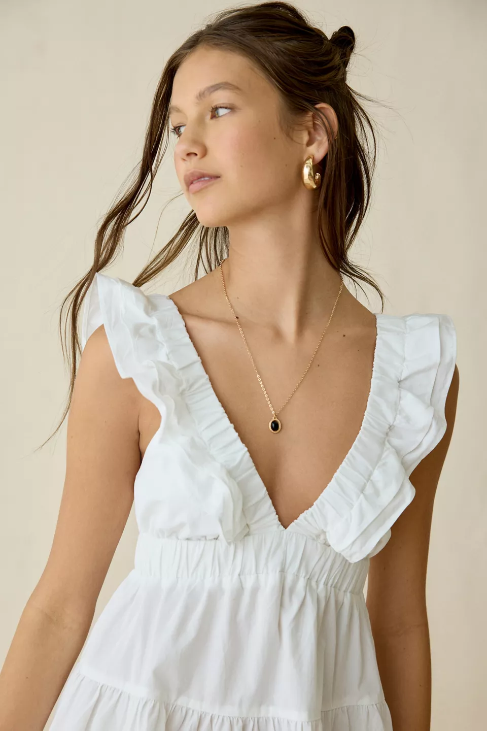 Kimchi Blue Main Stage Tiered Ruffle Mini Dress