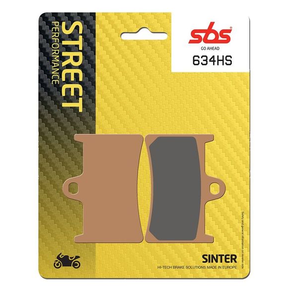 SBS 634HS Sinter Sintered Metal front brake padsRef: 634HS / 634070