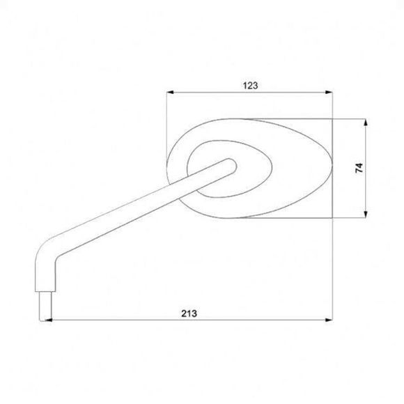 Rétroviseur Barracuda STONE (la paire) Universel - NoirRef : BAR0107