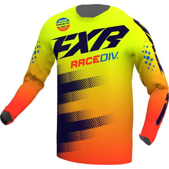 FXR CLUTCH MIDNIGHT/HIVIS/NUKE RED 2022 cross jersey - Yellow / OrangeRef: FXR0169