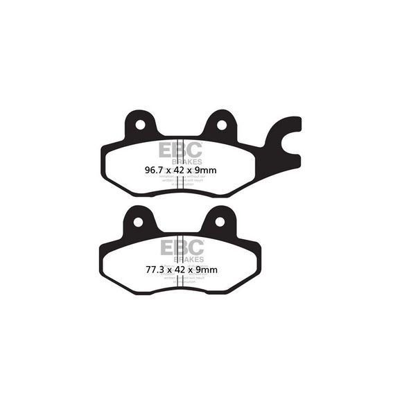 EBC Organic brake pads front right/left (depending on model)Ref: FA197 / 17200012