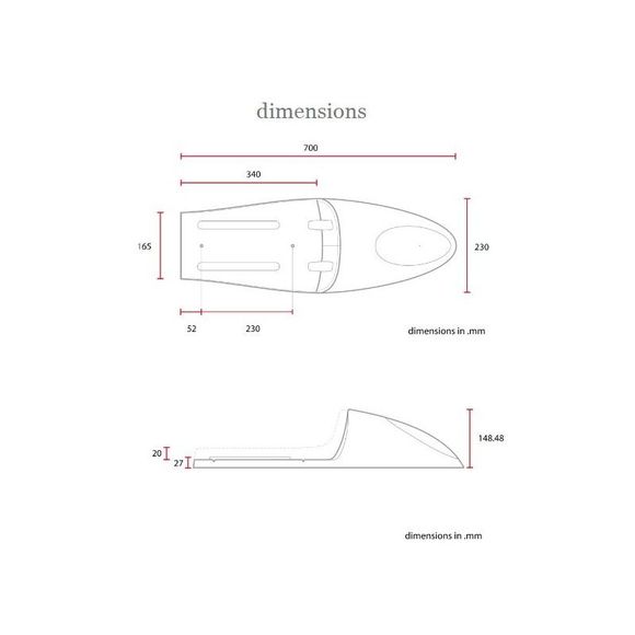 Brazoline CAFE RACER DELUXE FC Comfort Seat Universal - BrownRef: Scr2Fc