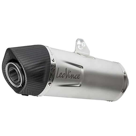 Leo Vince LV ONE Full System Exhaust Carbon Tip - GreyHONDA 125 PCX 125 ABS - 2021 - 2024Ref : LV1280 / 14389EK